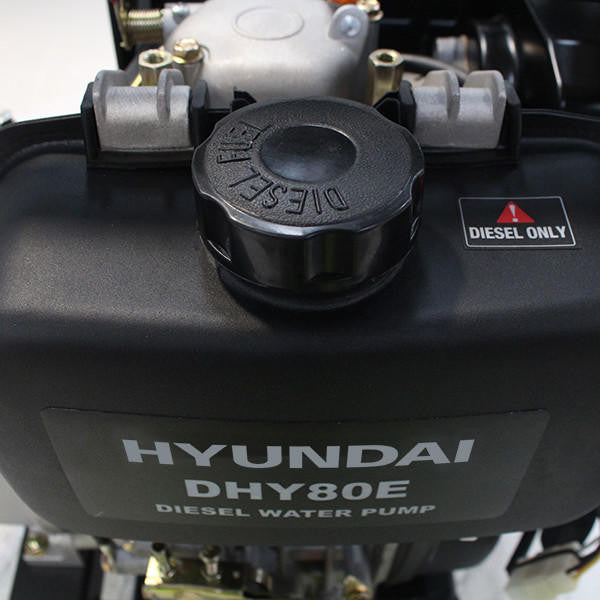 Hyundai 80mm 3" Electric Start Diesel Water Pump | DHY80E
