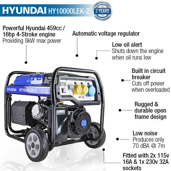 portable petrol generator 8Kw