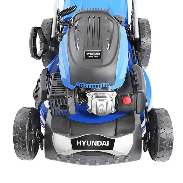 Top view of the HYM510sp showing off the powerful engine