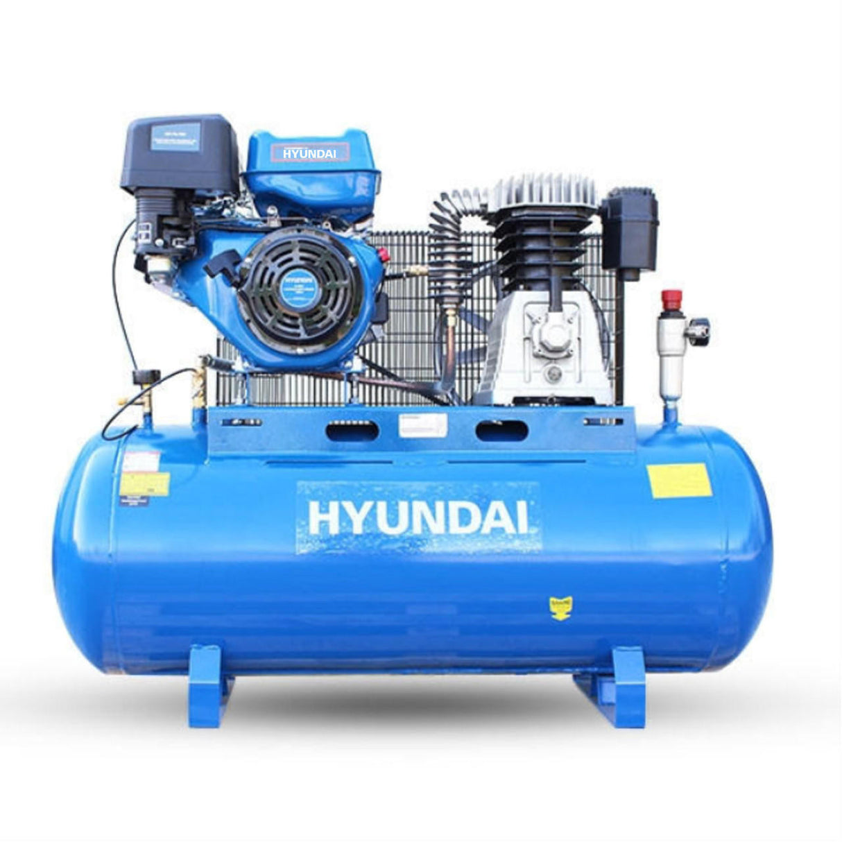 Hyundai 200L 37.8cfm Petrol Driven Air Compressor HY140200PES (Petrol Driven Air Compressors)