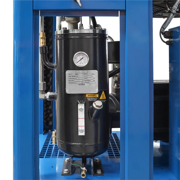 Hyundai 15hp 300L Heavy-Duty Industrial Screw Air Compressor, 400v, Quiet Running | HYSC150300