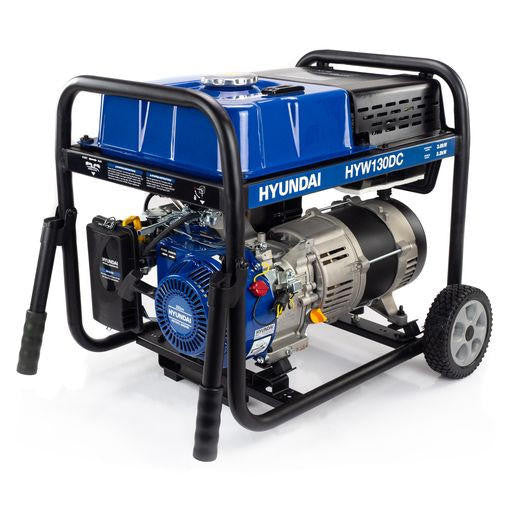 Hyundai 3.2kW / 4kVa Petrol Welder Generator, 120 Amp DC Welder | HYW130DC