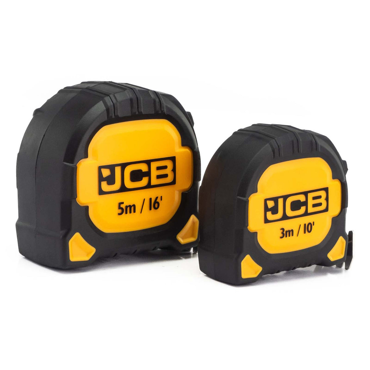 JCB 2 PC Tape Measure Set Forward Facing