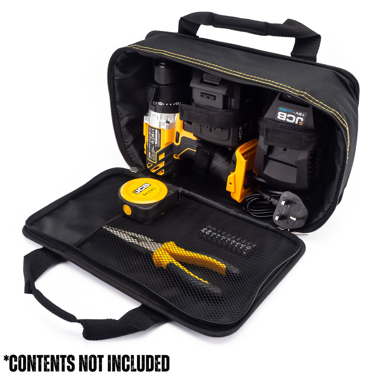 JCB Zipped Case Open With Contents (Contents Not Included)