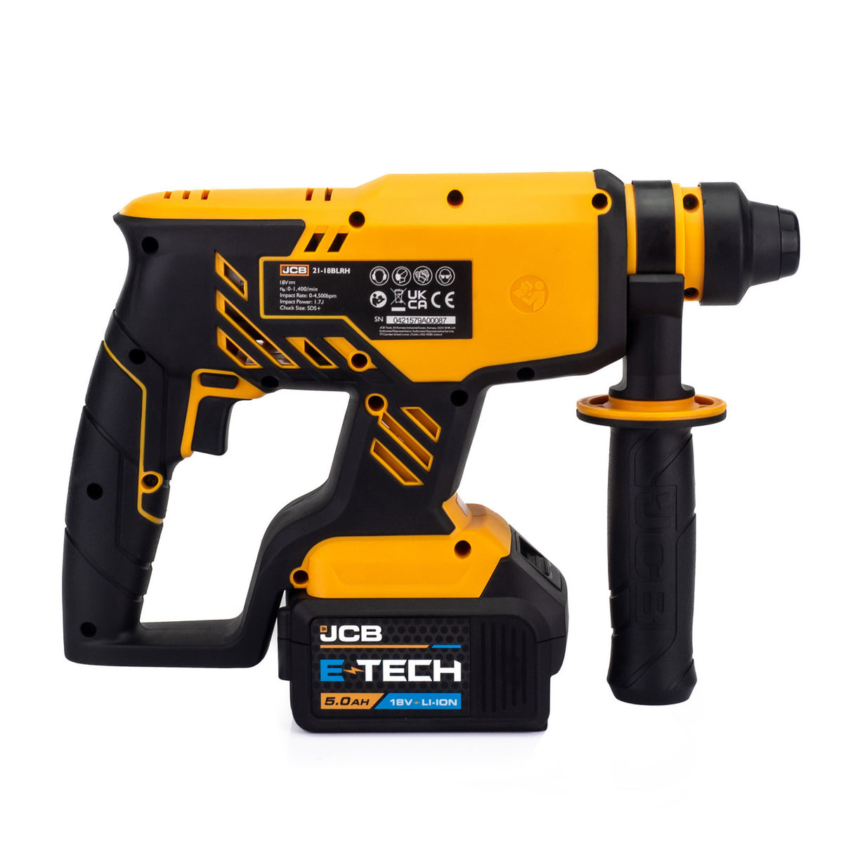 JCB 18V Brushless SDS 1x5.0Ah in 20" Kit Bag | 21-18BLRH-5X-BG