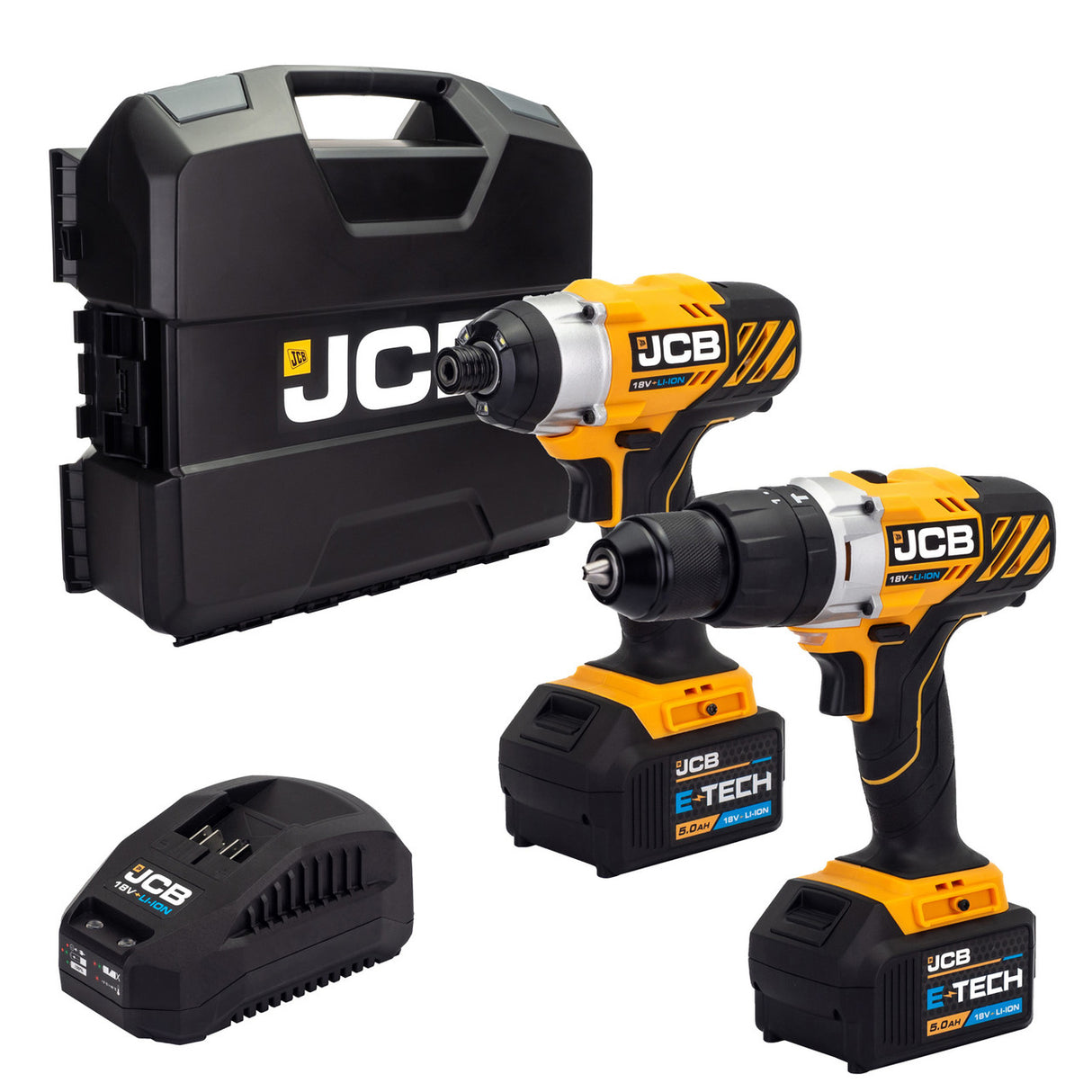 JCB 18V Twinpack 5.0Ah in W-Boxx 136 | 21-18TPK-5