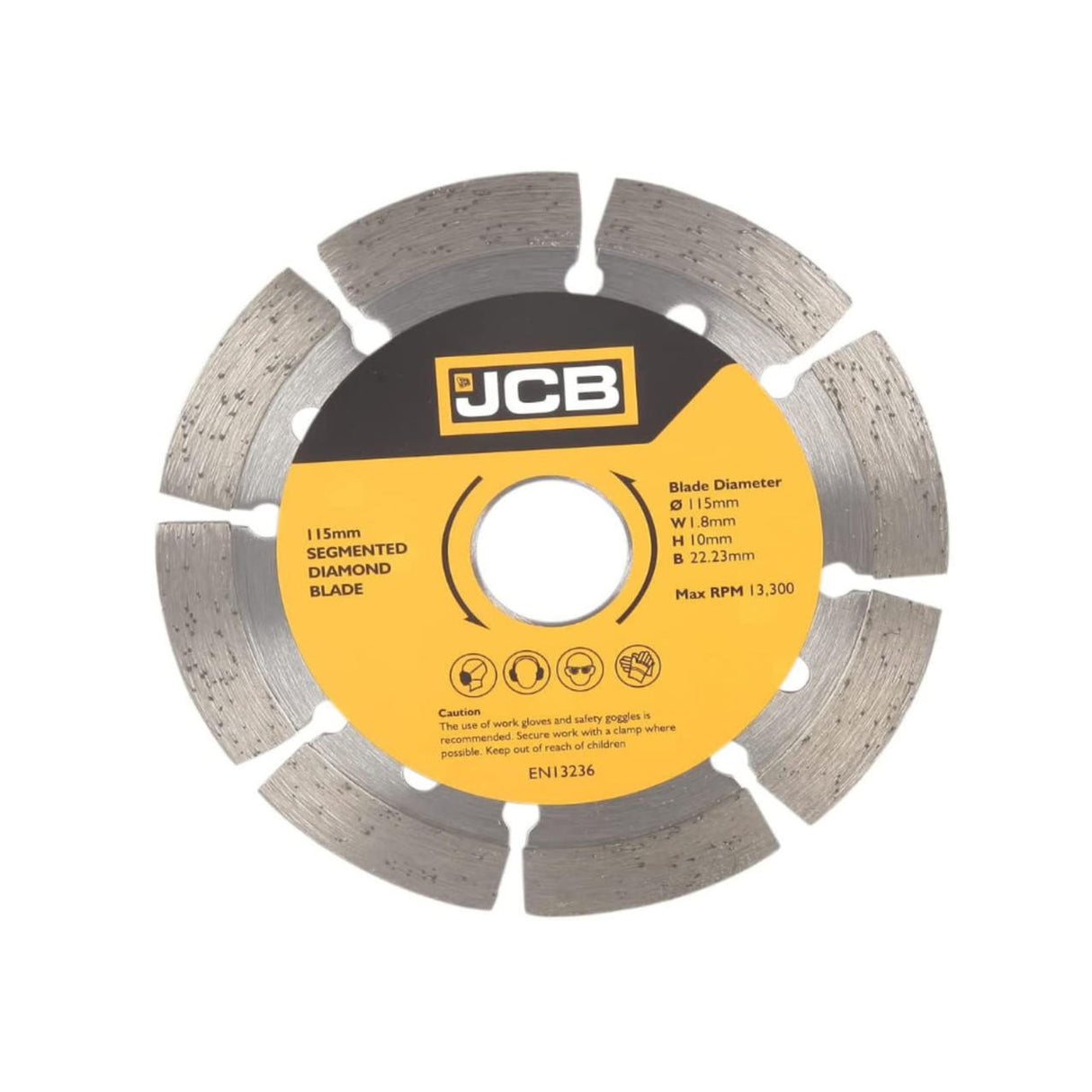 JCB 115 mm General Purpose Segmented Diamond Blade 22.23 mm Bore | 5055803334765