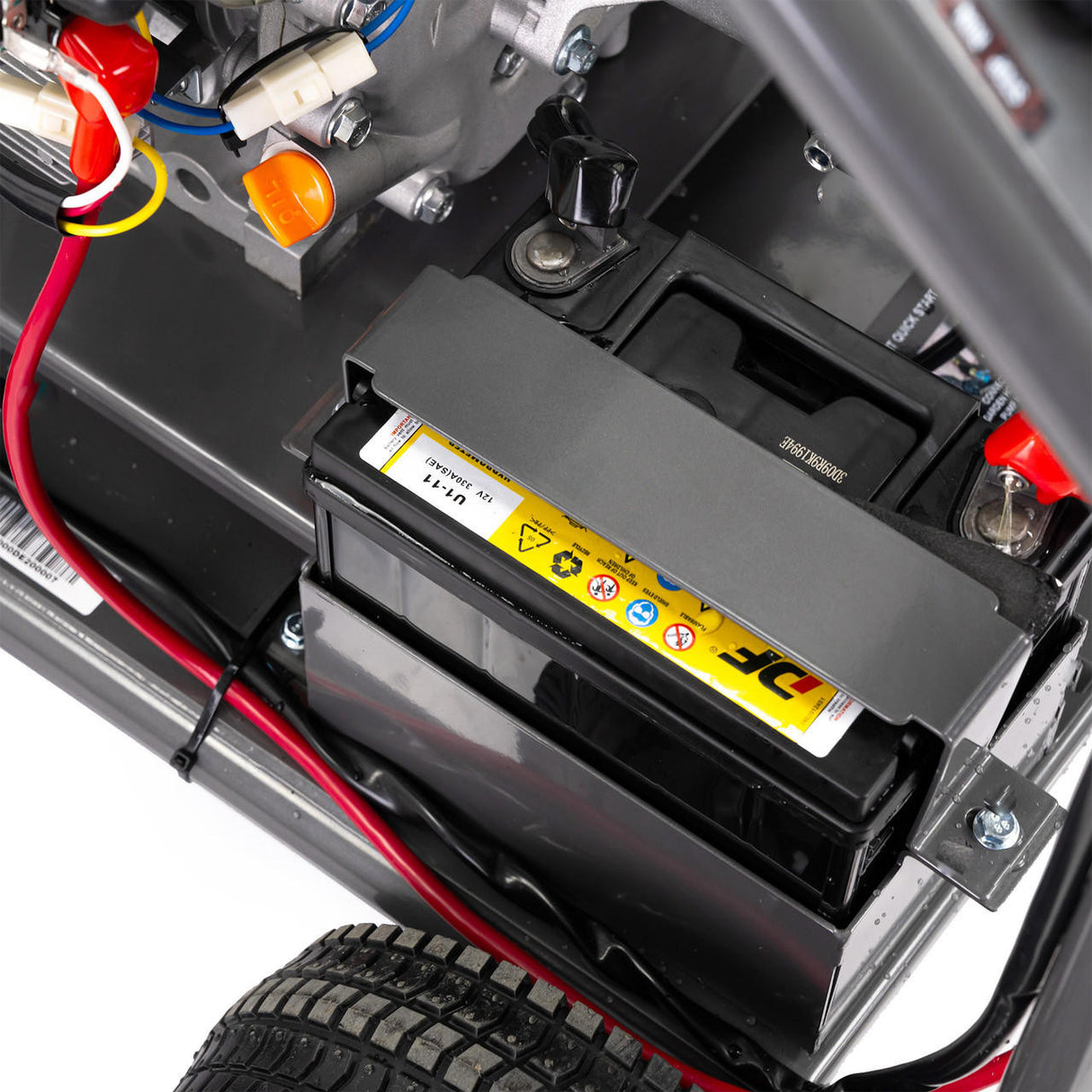 Vibration damper plate: Protects the pressure washer from vibration damage and extends the lifespan of the machine