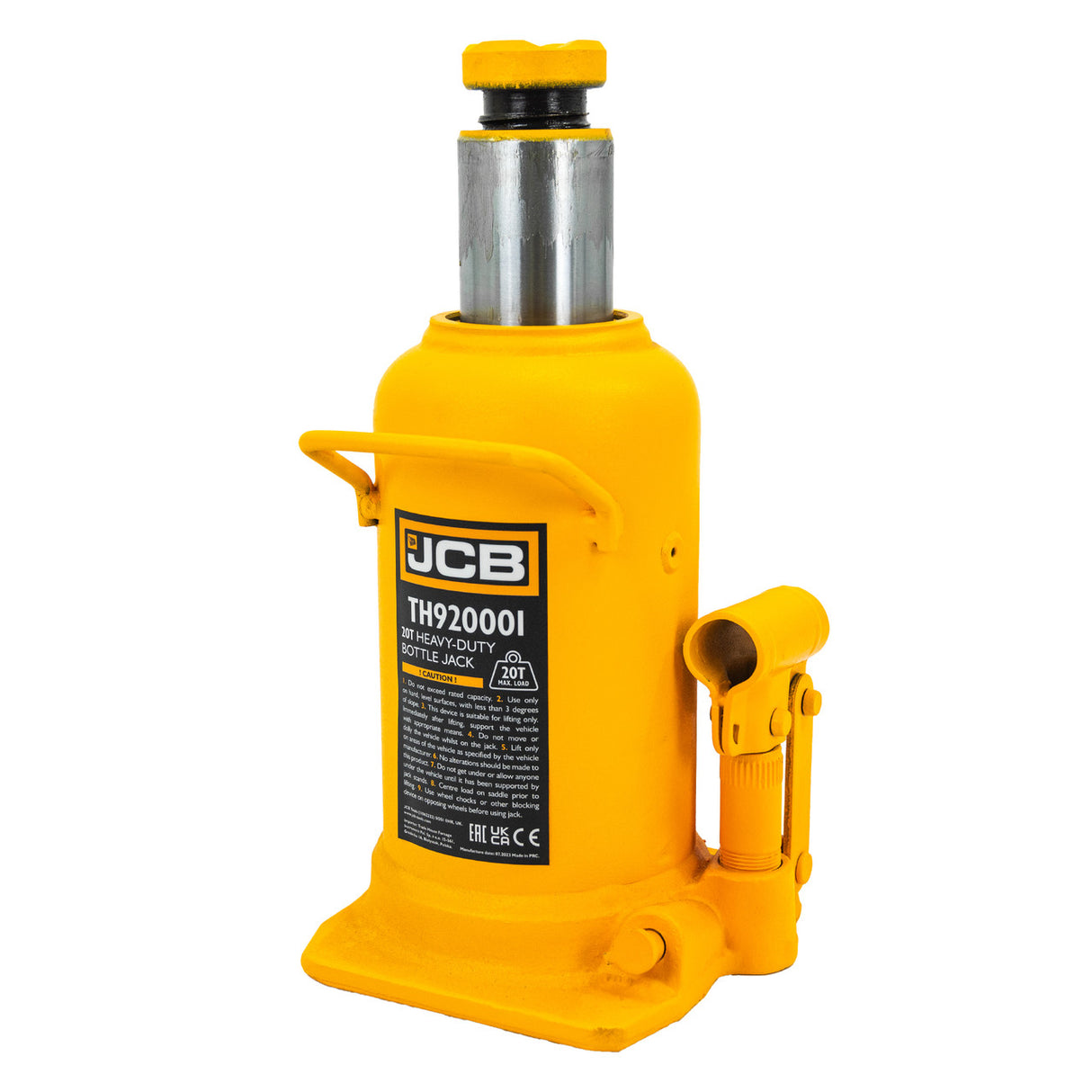 Lightweight steel forged base to provide strength and stability to cope with the demands and high pressure of heavy lifting | JCB Tools