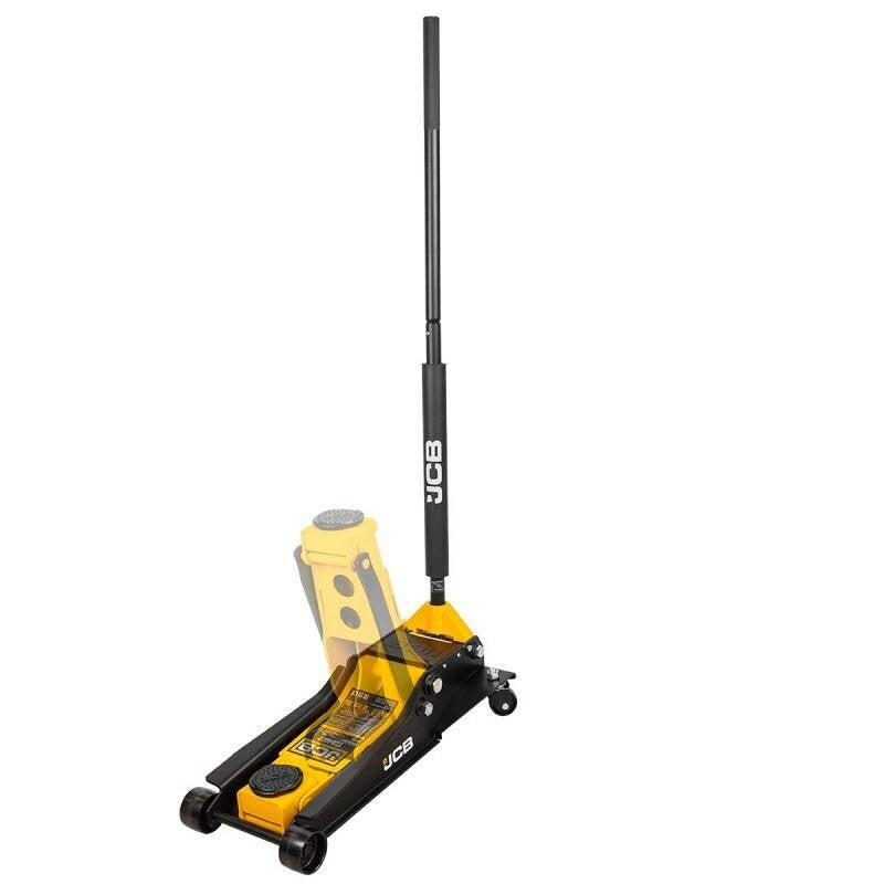 JCB 3.5 Tonne Hydraulic Jack, Low-Profile, Quick-lift, Double-Piston | JCB-TZ84007