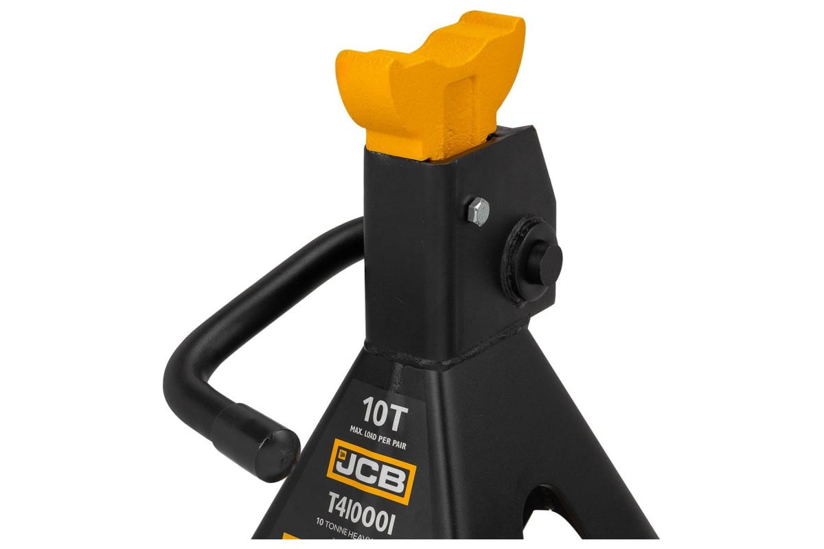 10 Tonne max load with 455-705 mm Lift, Locking pin with built-in counterweight for secure ratchet fixation at the desired height