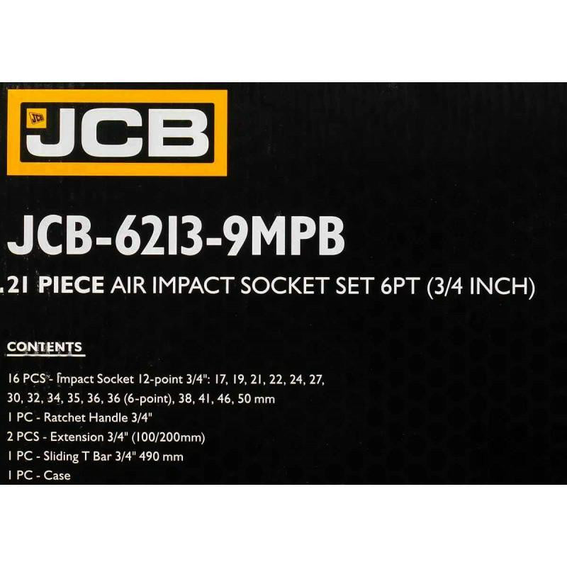 Key Specifications of the JCB JCB-6213-9MPB Impact Socket, Ratchet Tool and breaker bar Set