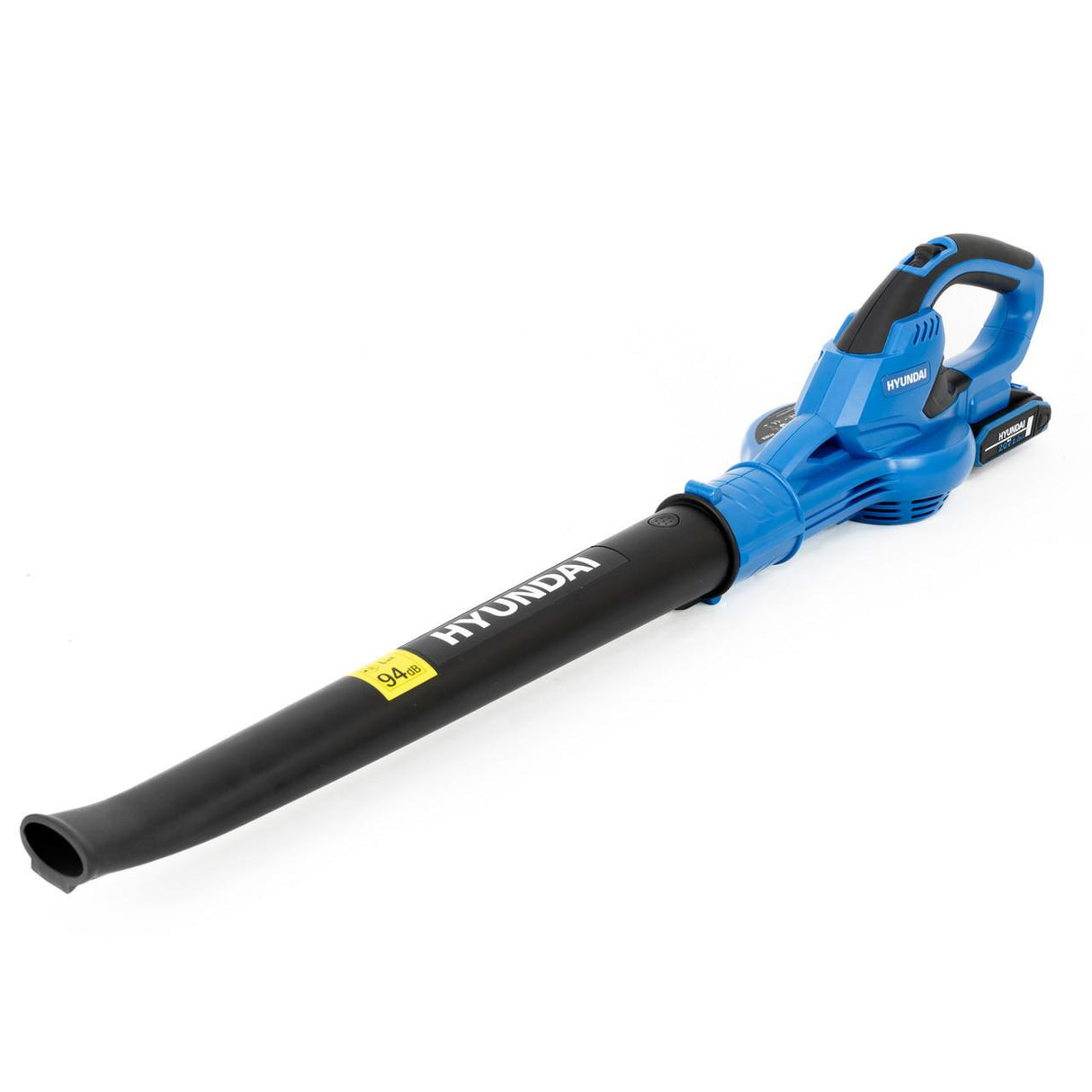 Hyundai 20V Cordless Leaf Blower, 200Km/h Air Speed, 2Ah Li-Ion Battery and Charger | HY20CB