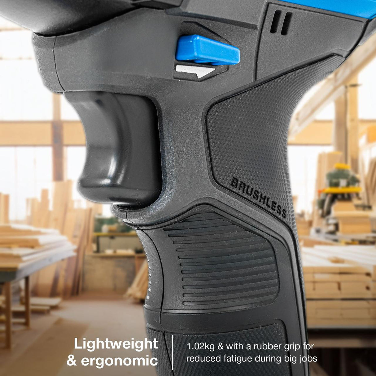 Hyundai 20V Cordless 65Nm Hammer Drill and 230Nm Impact Driver Brushless Kit, 2x 2.0Ah Li-ion Batteries and 2A Charger | S01-T2B