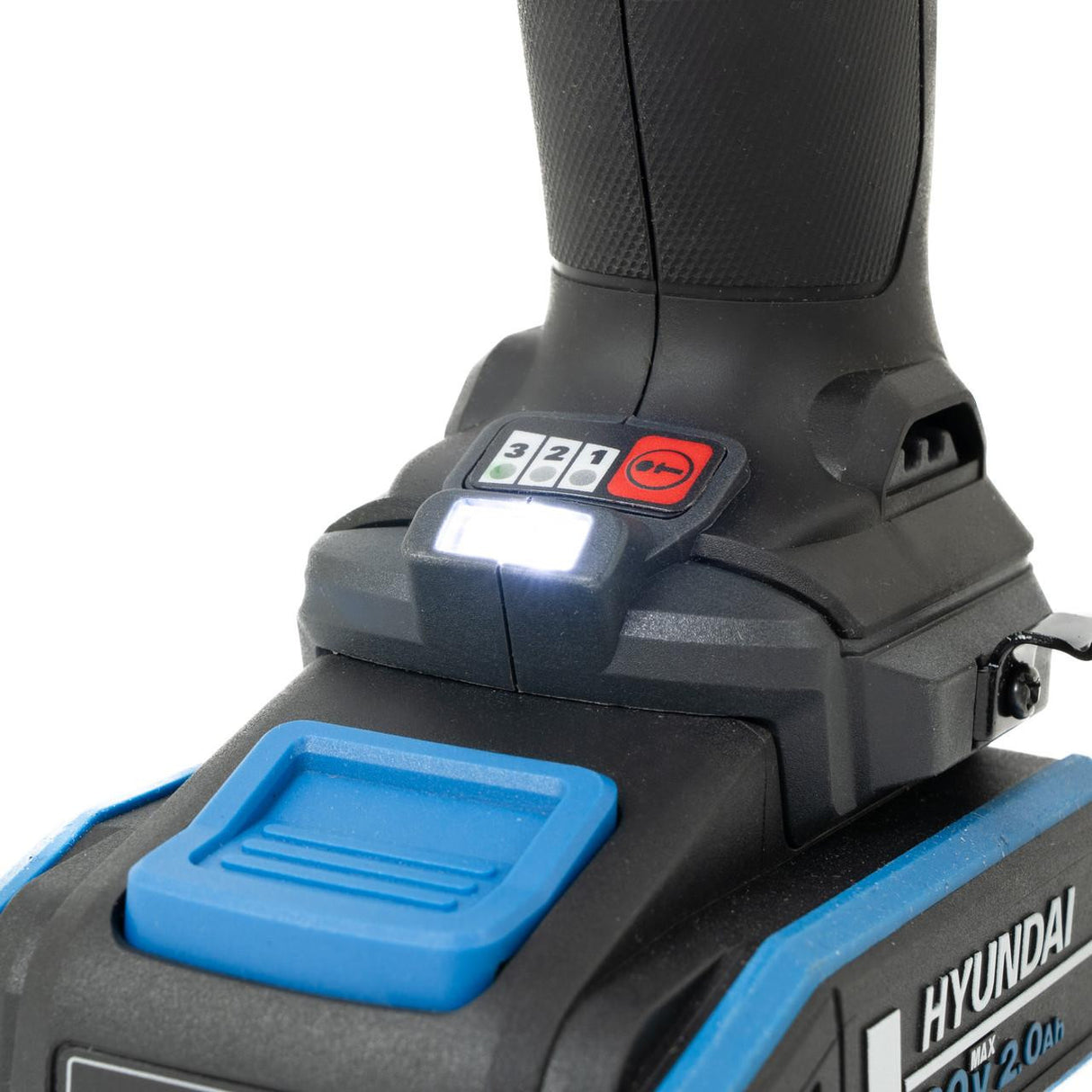 Hyundai 20V Cordless 65Nm Hammer Drill and 230Nm Impact Driver Brushless Kit, 2x 2.0Ah Li-ion Batteries and 2A Charger | S01-T2B