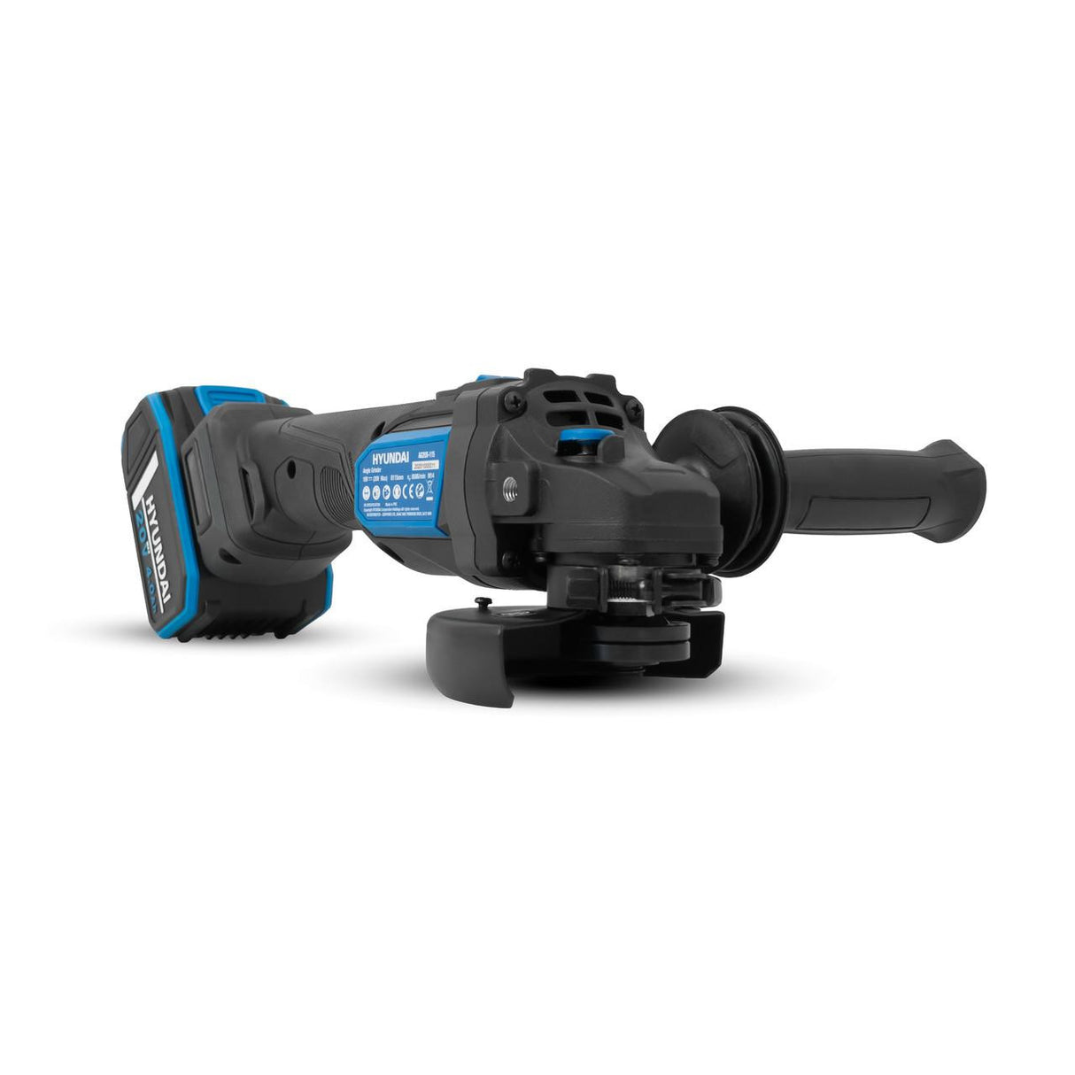 Hyundai 20V Cordless Hammer Drill 60Nm and Angle Grinder 115mm Brushless Kit, inc. 2.0Ah and 4.0Ah Li-ion Battery and 2A Charger | S02-FTB