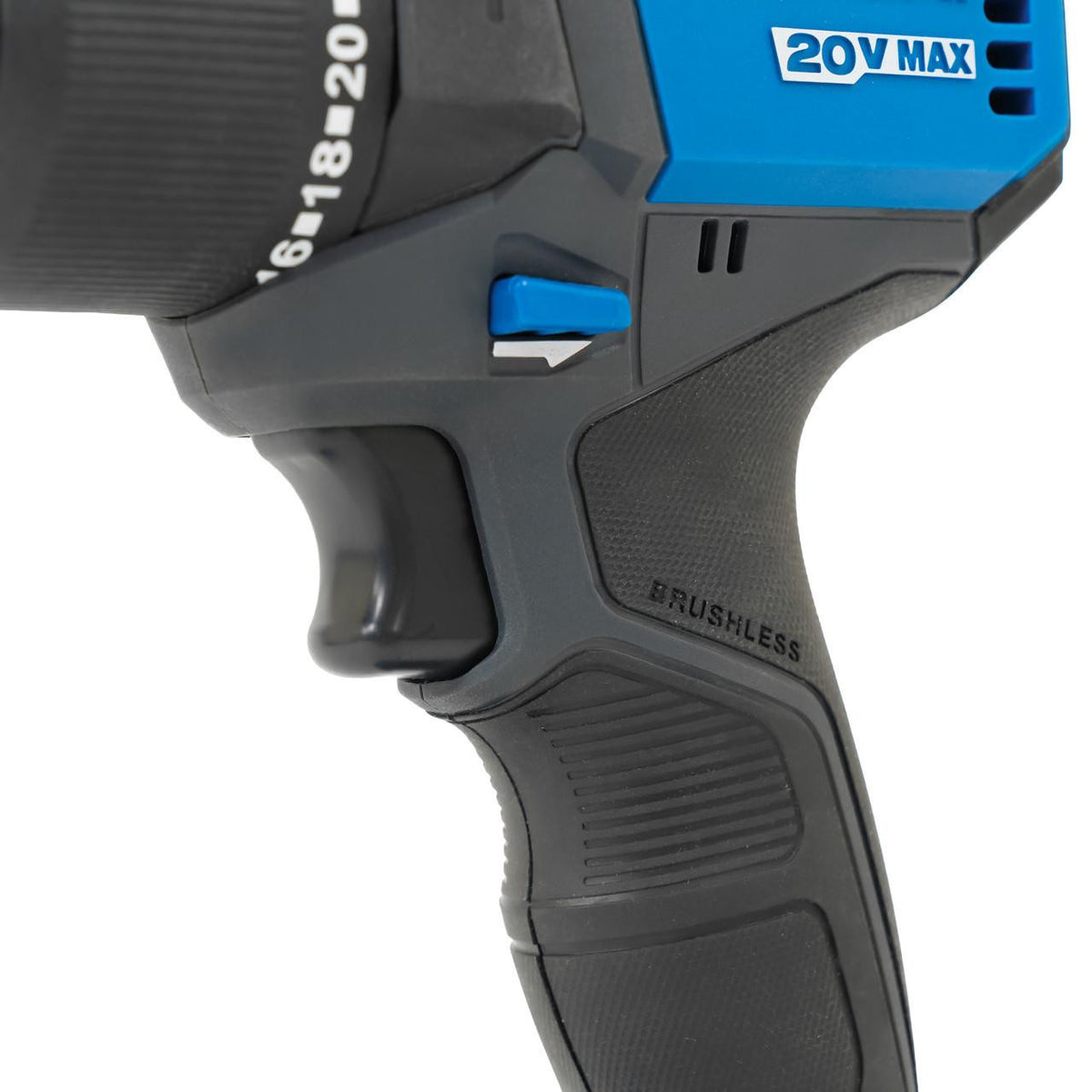 Hyundai 20V Cordless Hammer Drill 60Nm and Angle Grinder 115mm Brushless Kit, inc. 2.0Ah and 4.0Ah Li-ion Battery and 2A Charger | S02-FTB