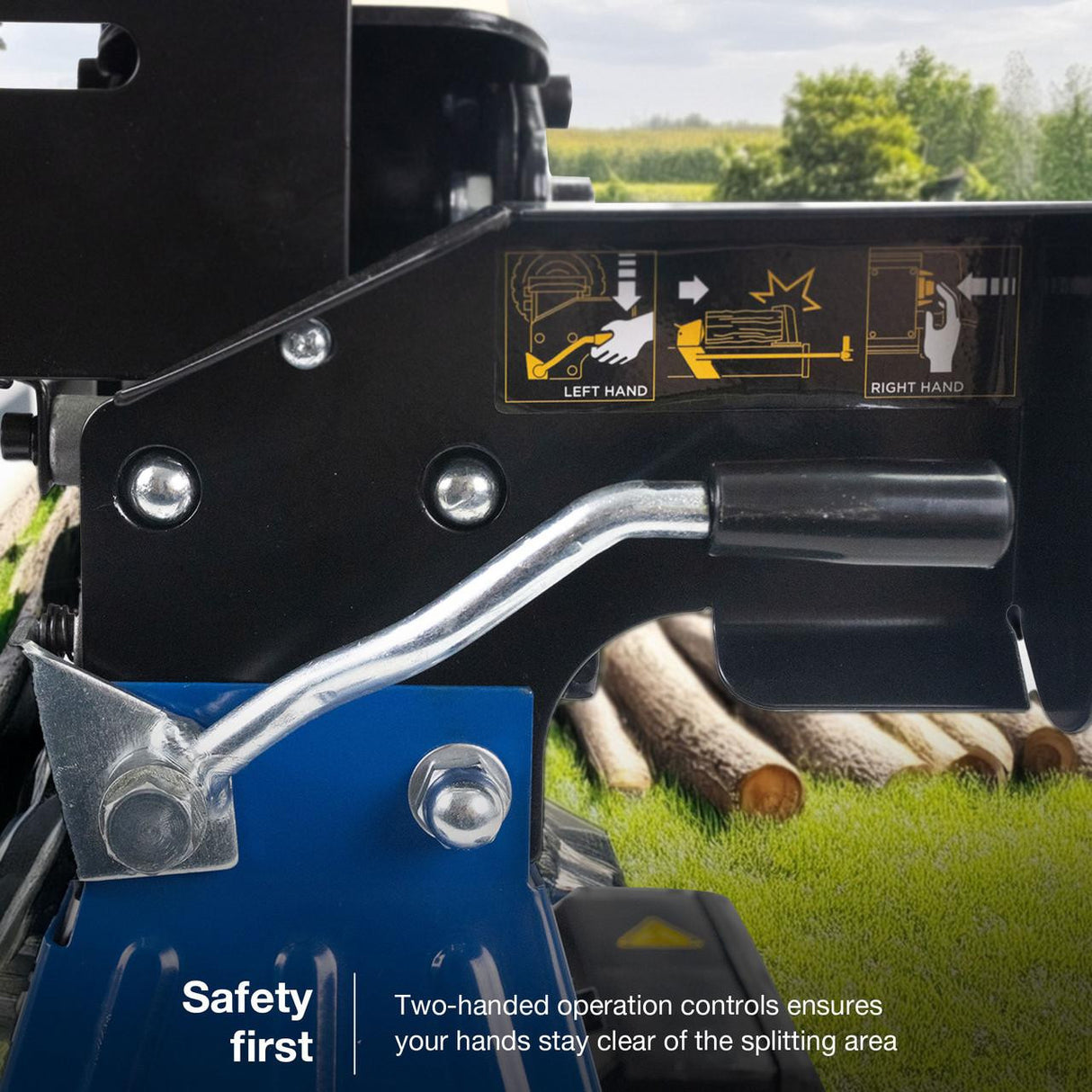 Safe to use: With Two-handed operation