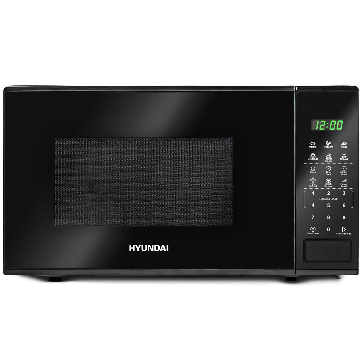 Hyundai 800W 20L Stainless Steel Black Digital Microwave | HYMW80020