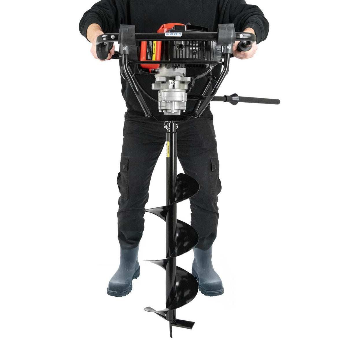 P1 56 cc Petrol Earth Auger with Brake System Post Hole Borer and Ground Drill - 100, 150 & 200mm | P1-EA560BR