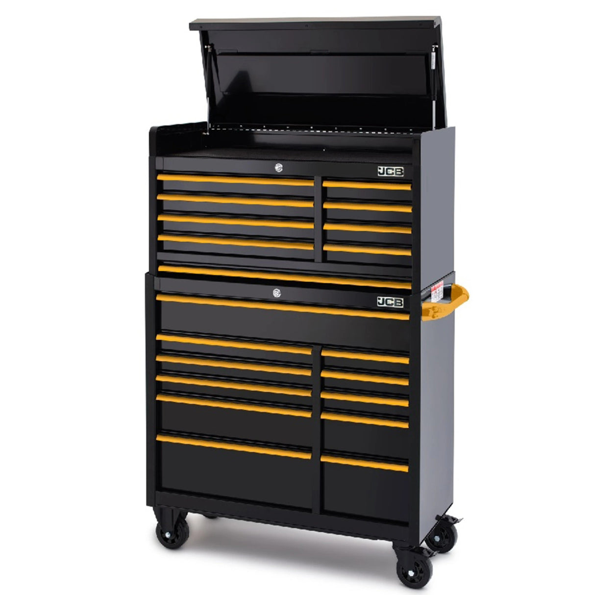 JCB Classic Design 42’’ Roller Cabinet and Top Tool Chest Stack JCBSTACK