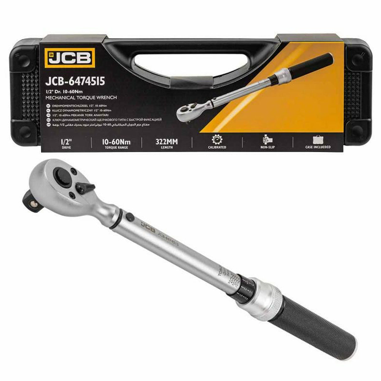 JCB 1/2'' Mechanical Torque Wrench, 10β60 Nm | JCB-6474515
