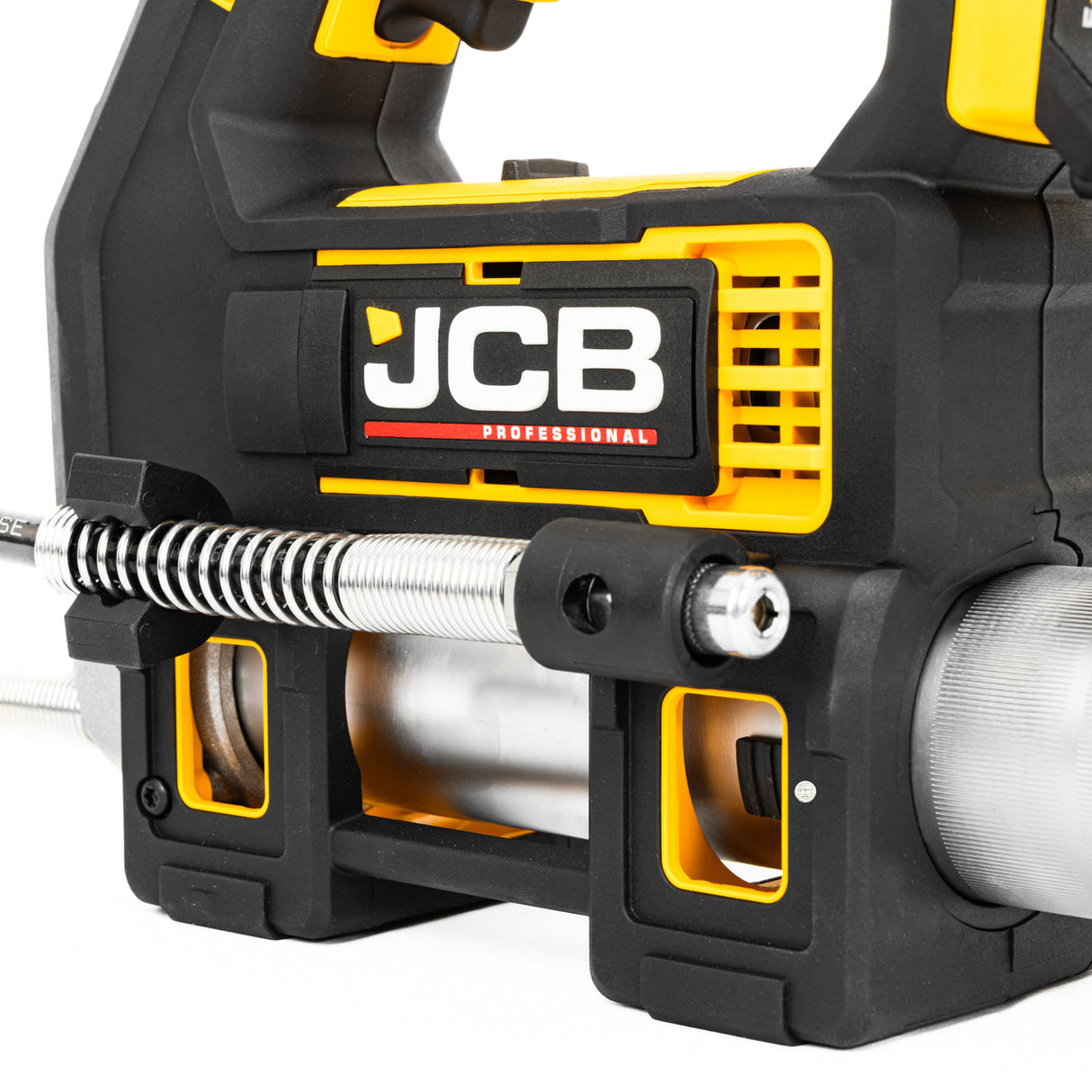 JCB Pro 18V Grease Gun, 300g/min Max Flow, 410 / 455g Capacity, Variable Speed, Up To 10,150psi Pressure (Bare Tool) | JCB-18PGG-VS