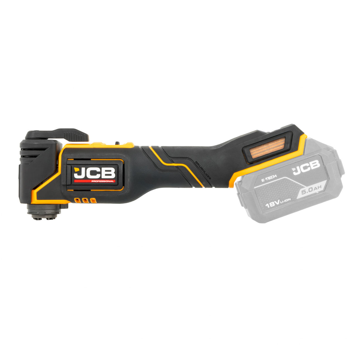 JCB Pro 18V Multi Tool, Brushless, 9-Speed Control, Tool-Free Change (Bare Tool) | JCB-18PMT-32