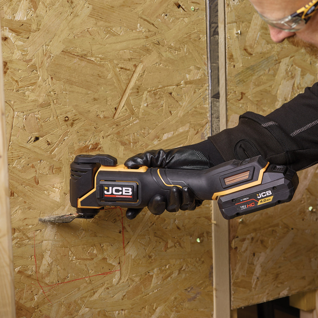 JCB Pro 18V Multi Tool, Brushless, 9-Speed Control, Tool-Free Change (Bare Tool) | JCB-18PMT-32