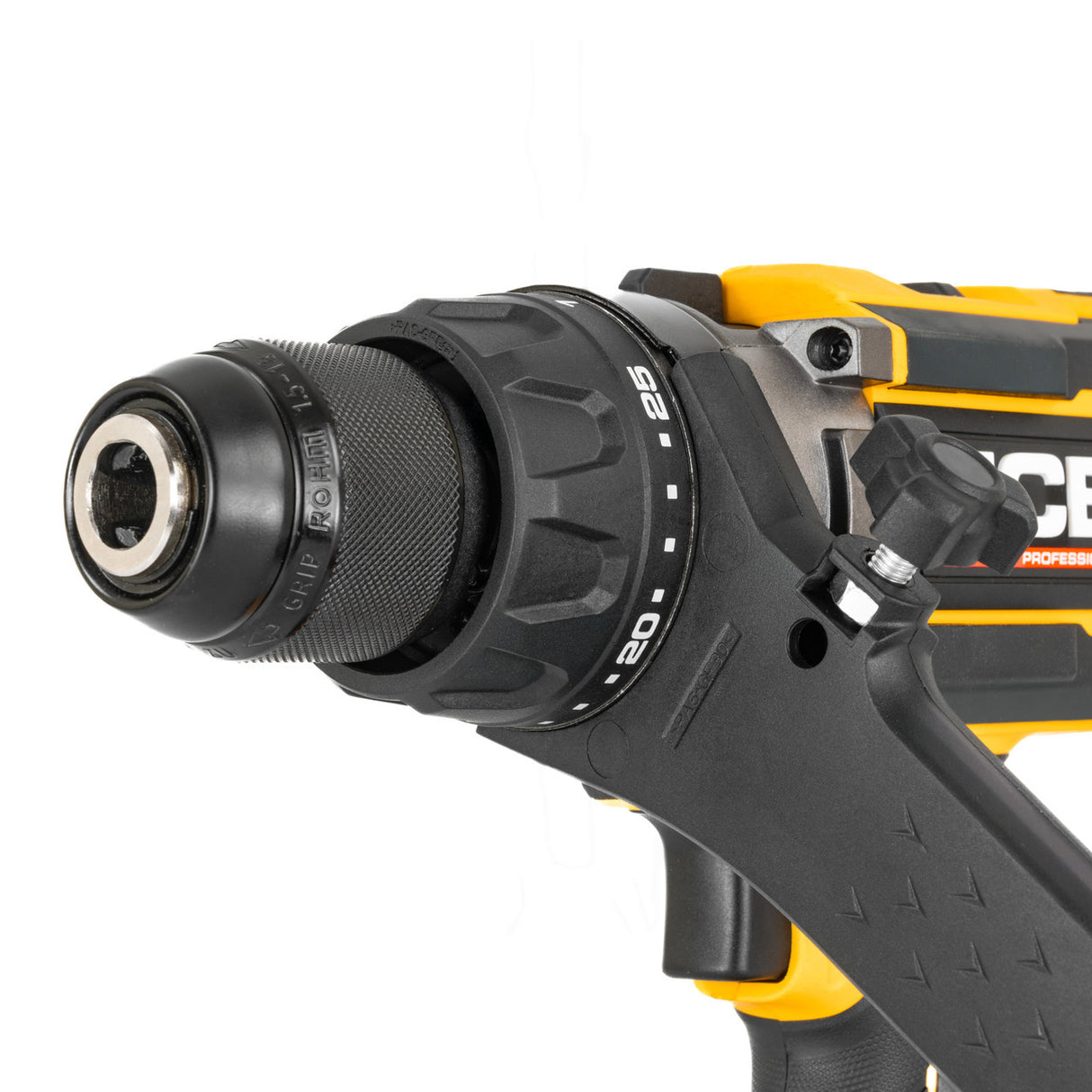 JCB Pro 18V Combi Drill 160Nm, Brushless, Anti-Kickback & Variable Speed, 25+3 Torque, 2x 5.0Ah Lithium-ion Batteries & 4.5A Charger | JCB-18PCD-160-5