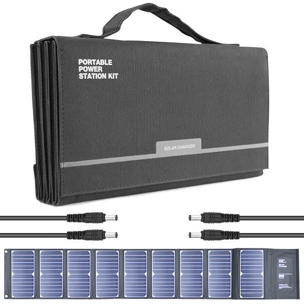 Hyundai H60 60W Portable and Foldable Solar Charger With USB and DC Connectivity | H60