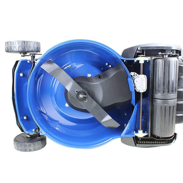 Hyundai 19" 48cm / 480mm Self Propelled Electric Start 139cc Petrol Roller Lawnmower | HYM480SPER