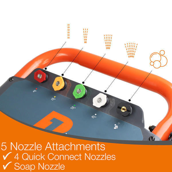 P1 4200psi 290bar Petrol Pressure Washer, 420cc Hyundai Engine, Triplex Annovi Reverberi Pump, 15L/min Flow Rate & 24" Stainless Steel Flat Surface Cleaner | P4200PWT+85.403.010