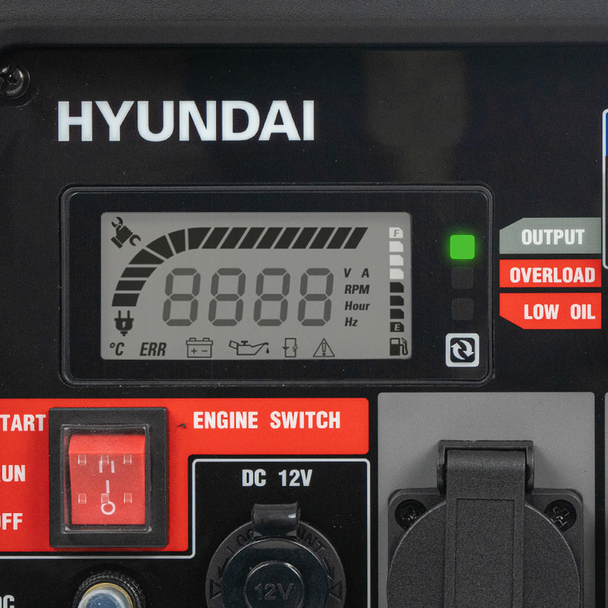 Hyundai 2200W / 2.2kW Petrol Inverter Generator, Electric Start, Pure Sine Wave Output, Lightweight, Quiet Running | HY2250SEi
