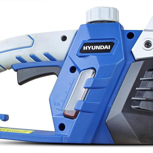 Hyundai 16" 40cm Electric Chainsaw 2400W 230V & Folding Trolley on Wheels, Garden Trolley 100kg | HYC2400E+GTW220