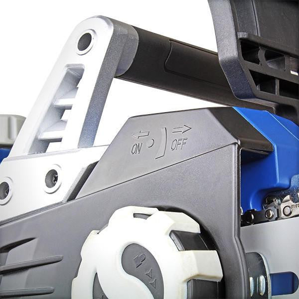 Hyundai 16" 40cm Electric Chainsaw 2400W 230V & Garden Trolley on Wheels, 100kg Load with Brakes | HYC2400E+GTW260