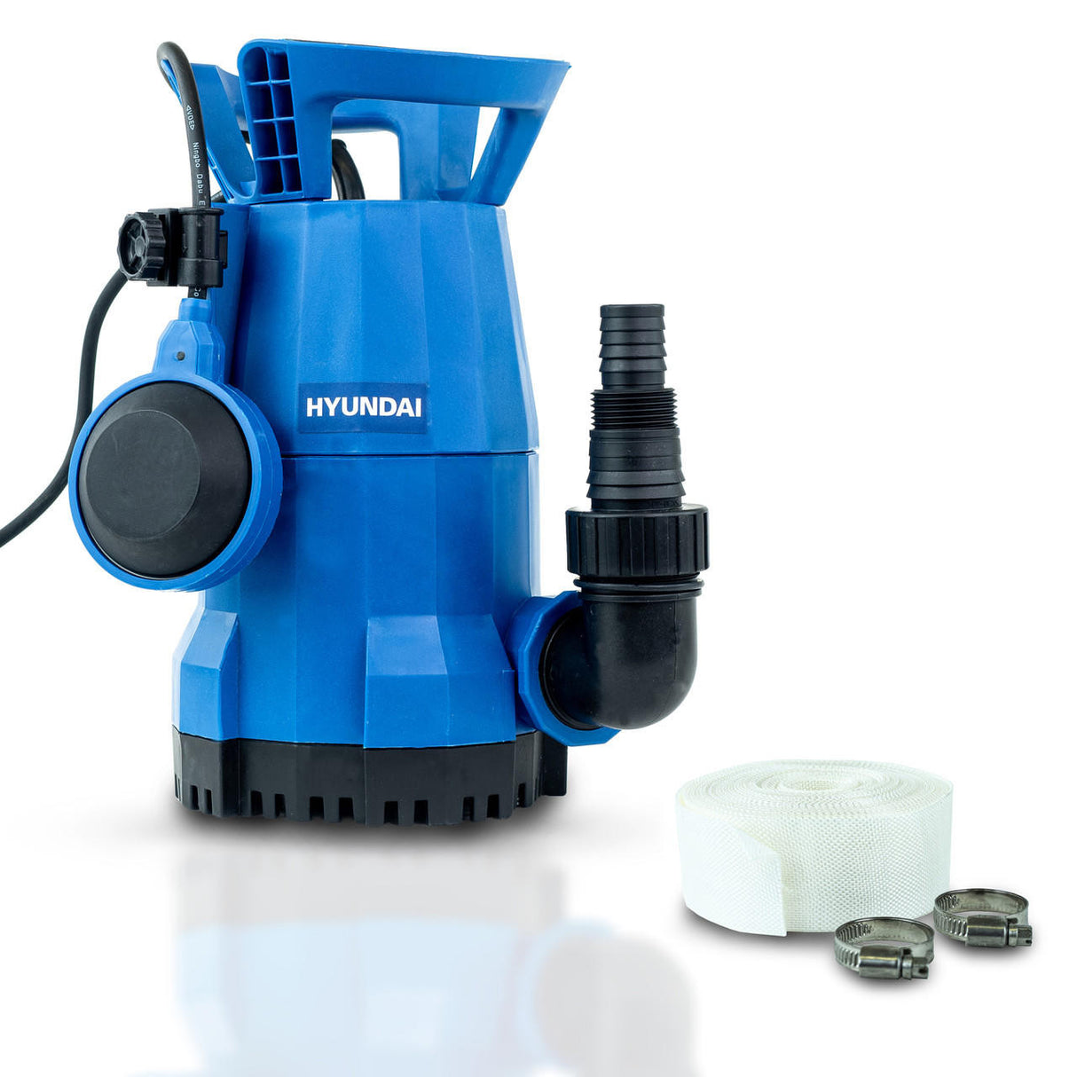 Hyundai 250W Submersible Water Pump, 25-32mm / 1 - 1/2" Hose, Lightweight, Clean Water, 6m Lift | HYSP250CW