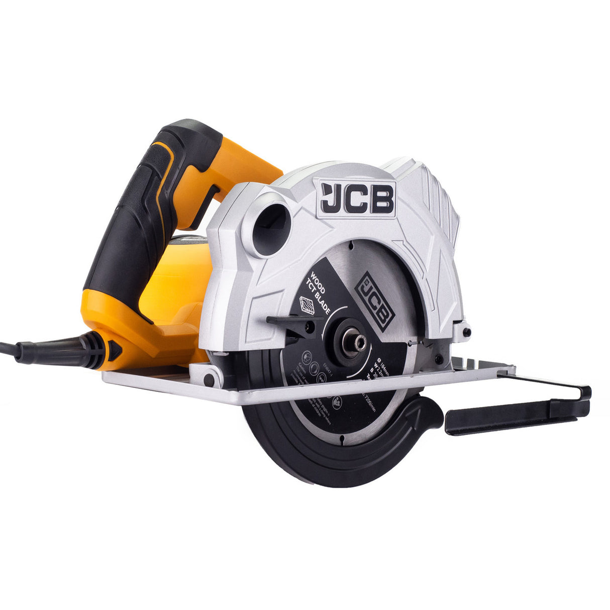 JCB Electric Circular Saw, 184mm Blade Max Cut 65mm, 90-45° Bevel,Corded, 1500W, 230V | 21-CS1500