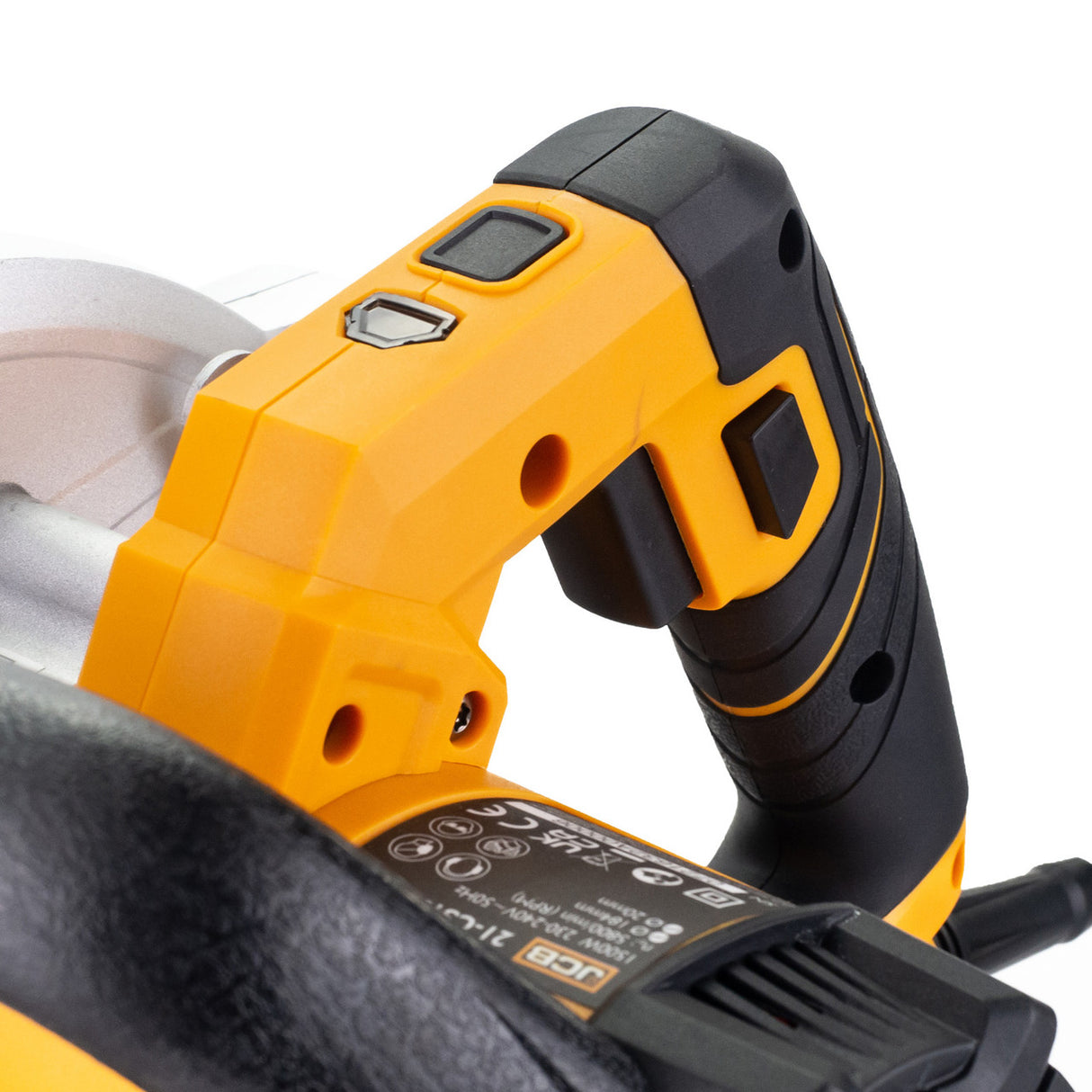 JCB Electric Circular Saw, 184mm Blade Max Cut 65mm, 90-45° Bevel,Corded, 1500W, 230V | 21-CS1500