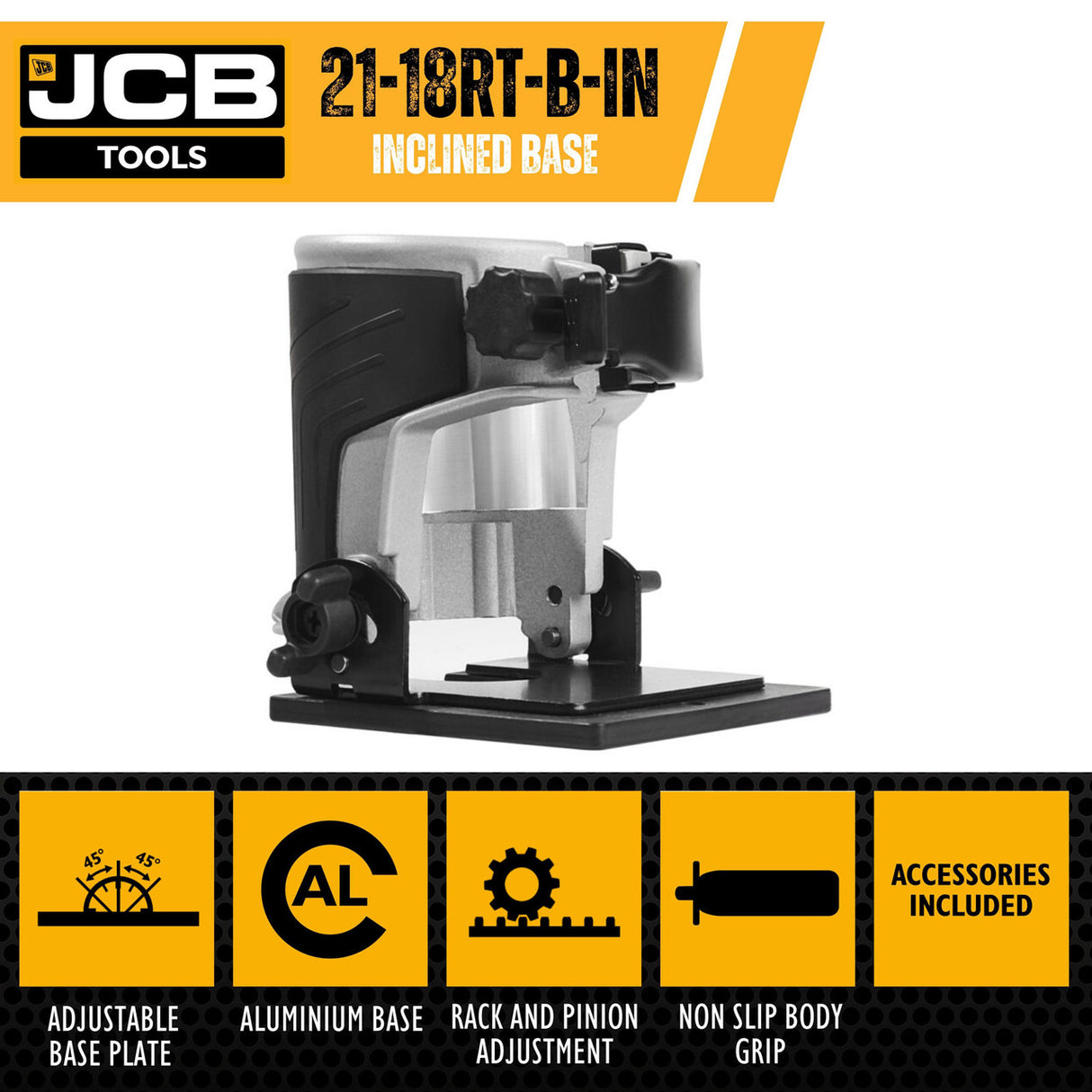 JCB Router Inclined Base Accessory | 21-18RT-B-IN