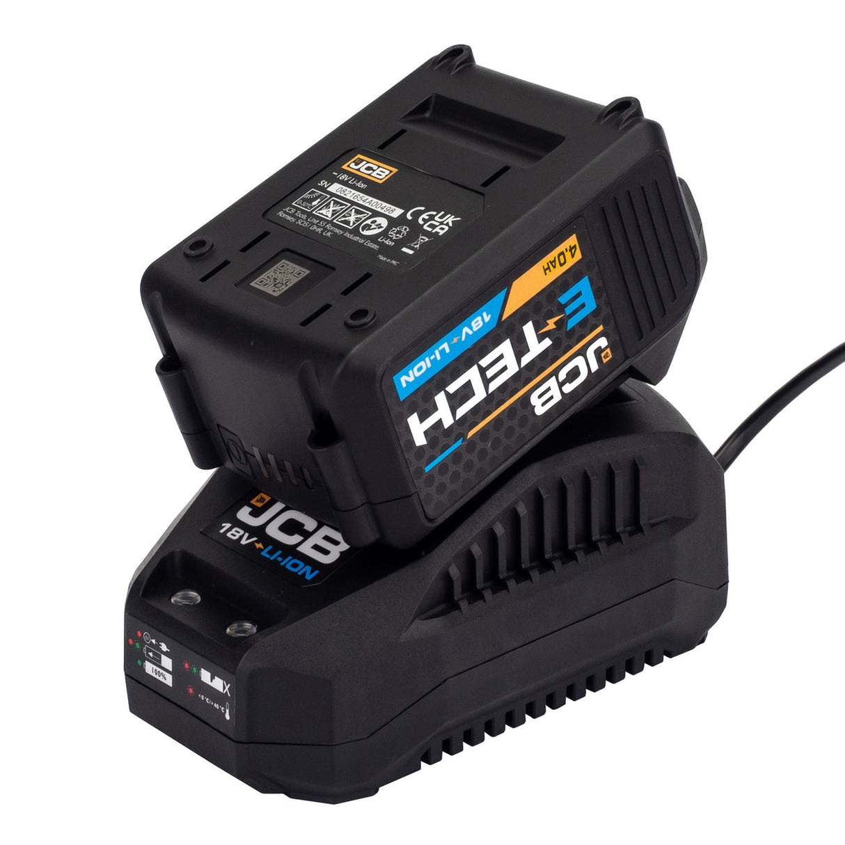 JCB 18V Jigsaw 1x4.0Ah Lithium-Ion Battery and charger in 20" kit bag | 21-18JS-4X-BG