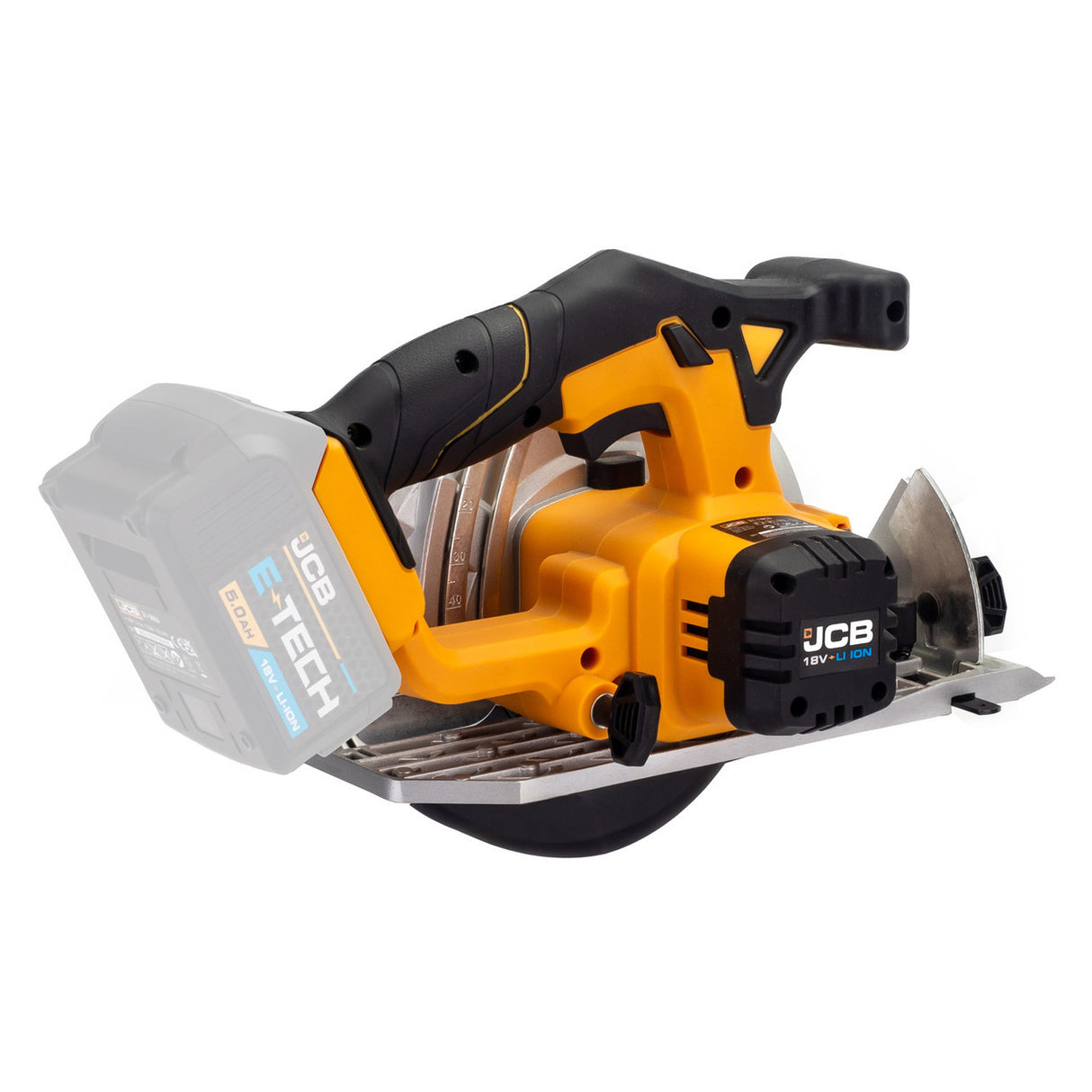 JCB 18V Cordless Circular Saw 165mm 6.5" Li-Ion Battery 2-5.0Ah | 21-18CS-B - Bare Unit + 2.0Ah Battery