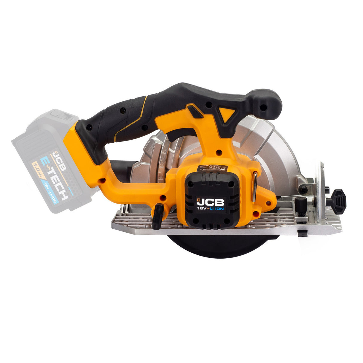 JCB 18V Cordless Circular Saw 165mm 6.5" Li-Ion Battery 2-5.0Ah | 21-18CS-B - Bare Unit + 2.0Ah Battery