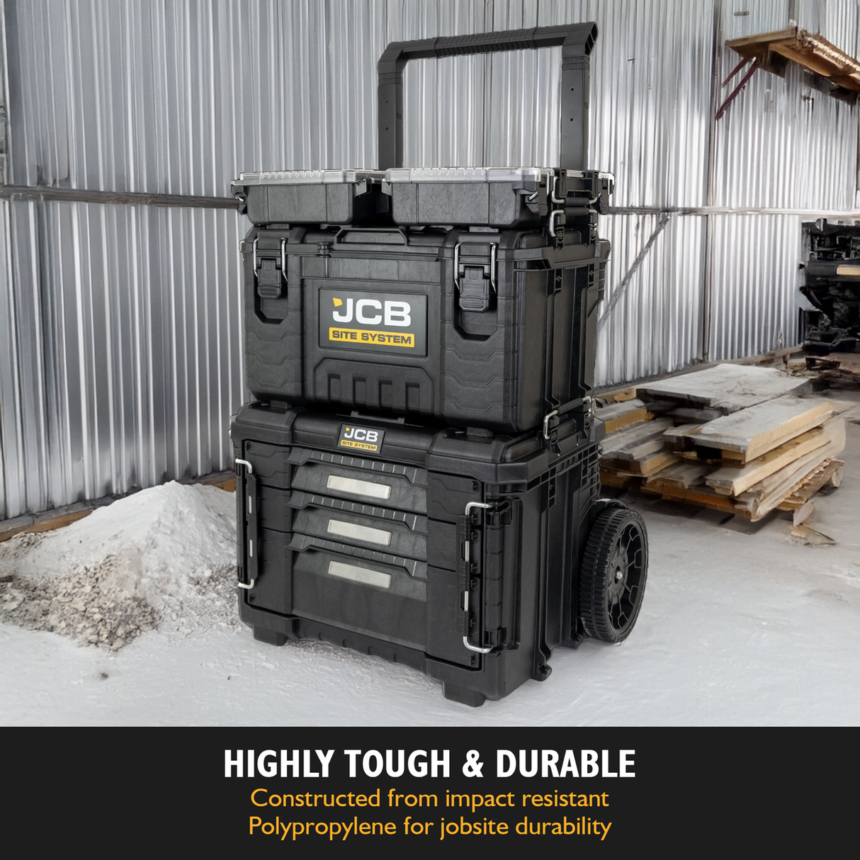 Highly tough and durable - Constructed from impact resistant Polypropylene for jobsite durability