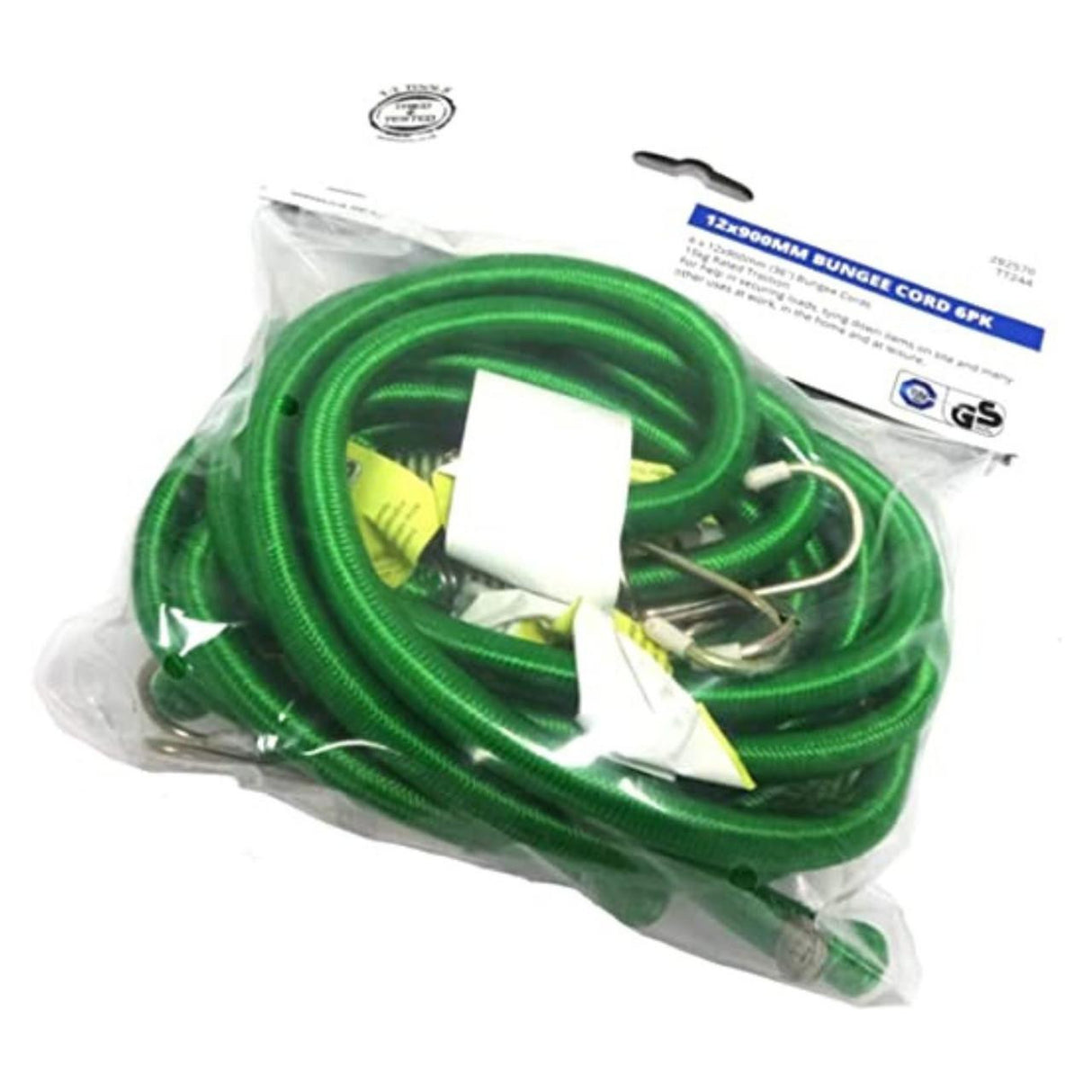 Tried + Tested 6 Piece Bungee Cord Set (12mm x 900mm) | TT244