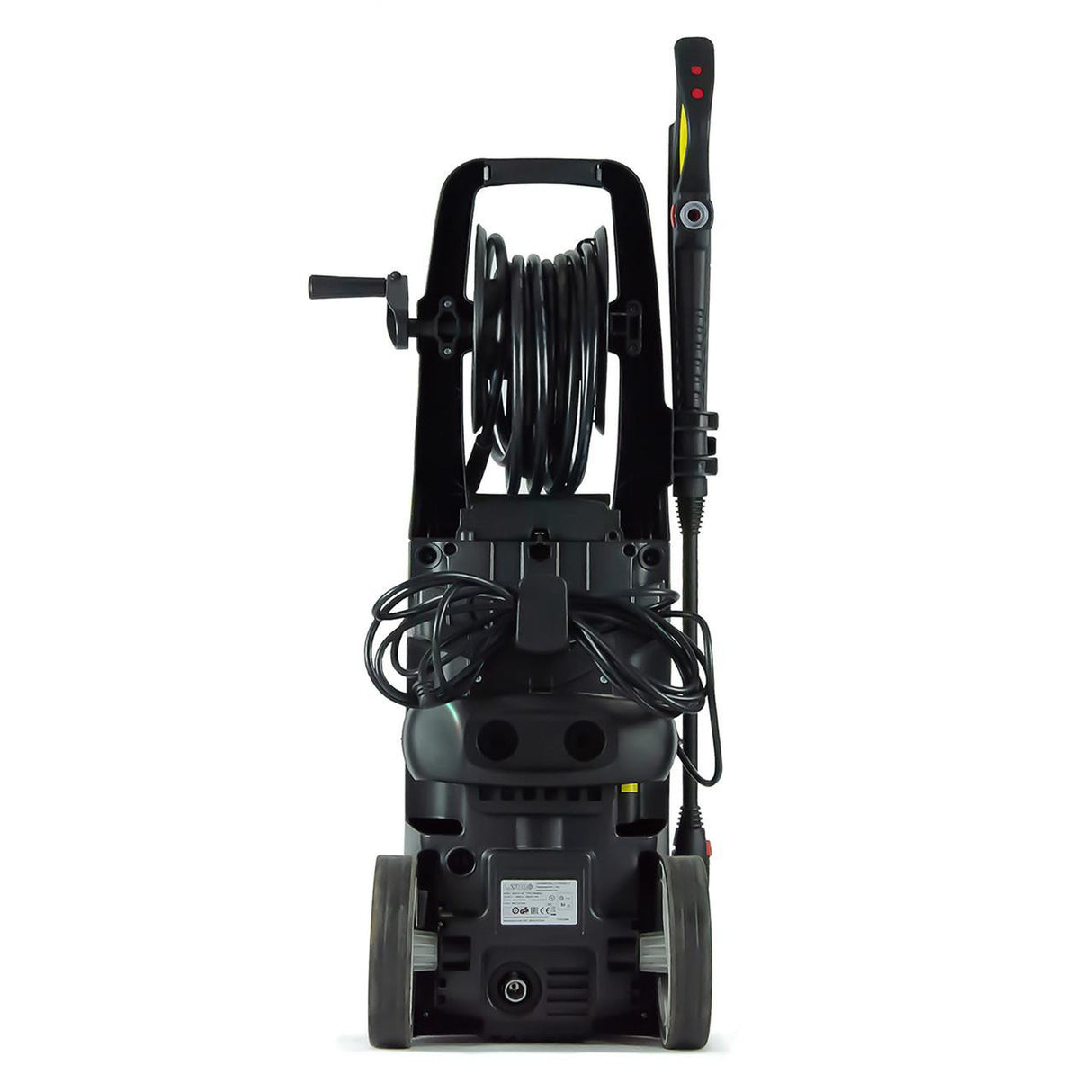 Compact, portable design with wheels for easy transportation