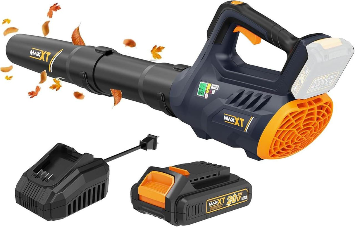 MAXXT 20V Cordless Leaf Blower, 200Mph Air 3-Speed, 2Ah Li-ion Battery and Charger | BG4201-UK