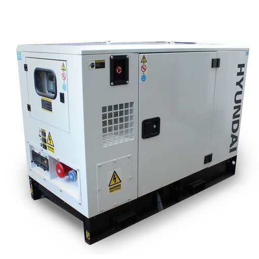 Refurbished Hyundai 8.8kW/11kVA Three Phase Diesel Generator | DHY11KSE - Grade B