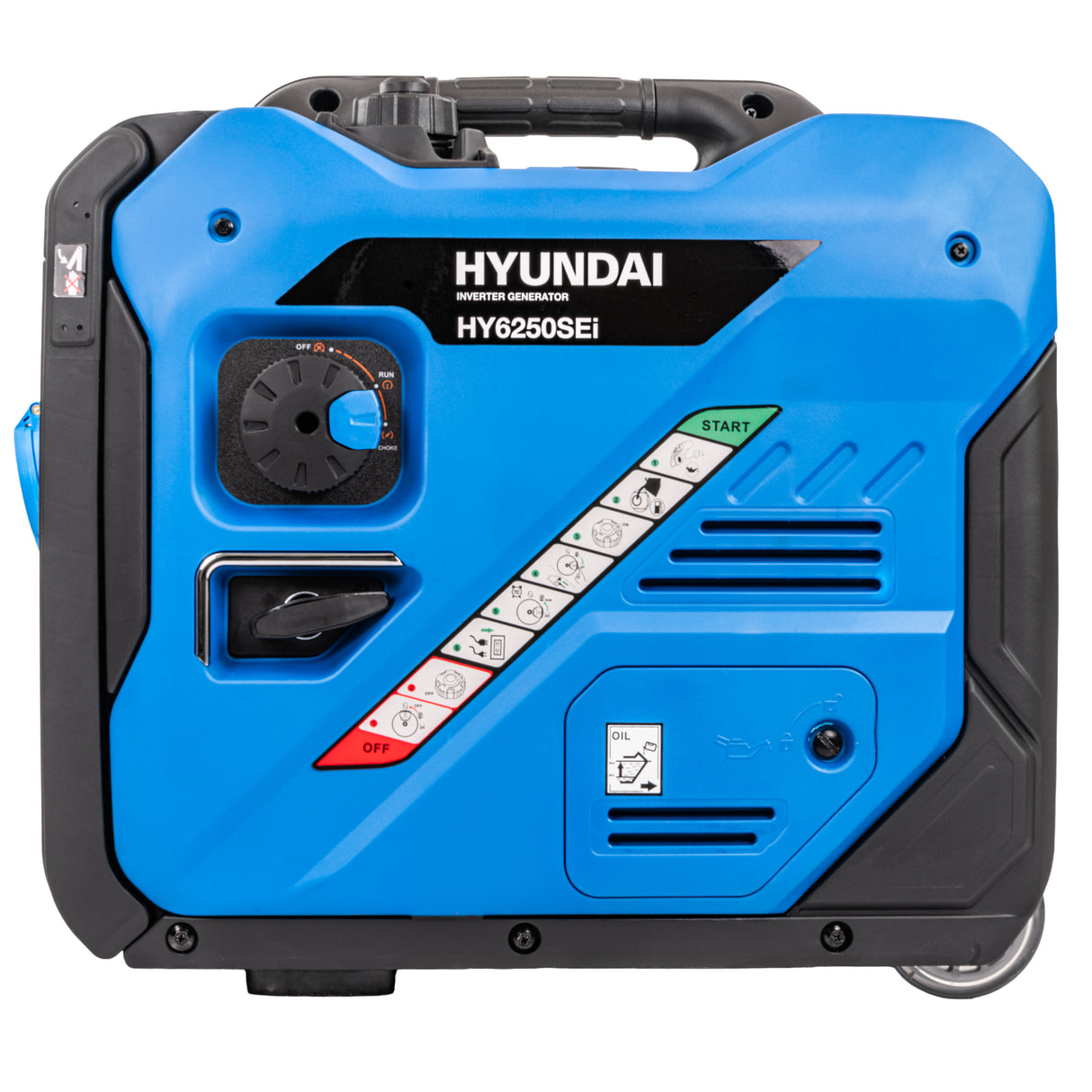 Hyundai 5.5kW / 5500W Inverter Generator, Electric Start, Pure Sine Wave | HY6250SEi