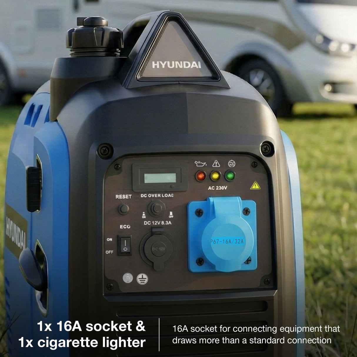 Hyundai 3.3kW / 3300W Inverter Generator, Recoil Start, Pure Sine Wave | HY3900Si